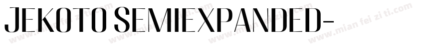 Jekoto Semiexpanded字体转换
